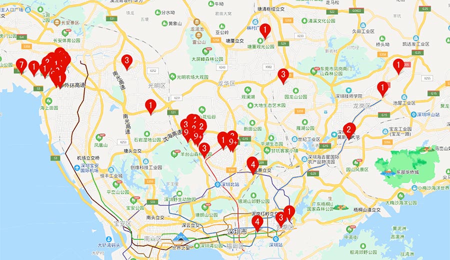 深圳市及周邊案例